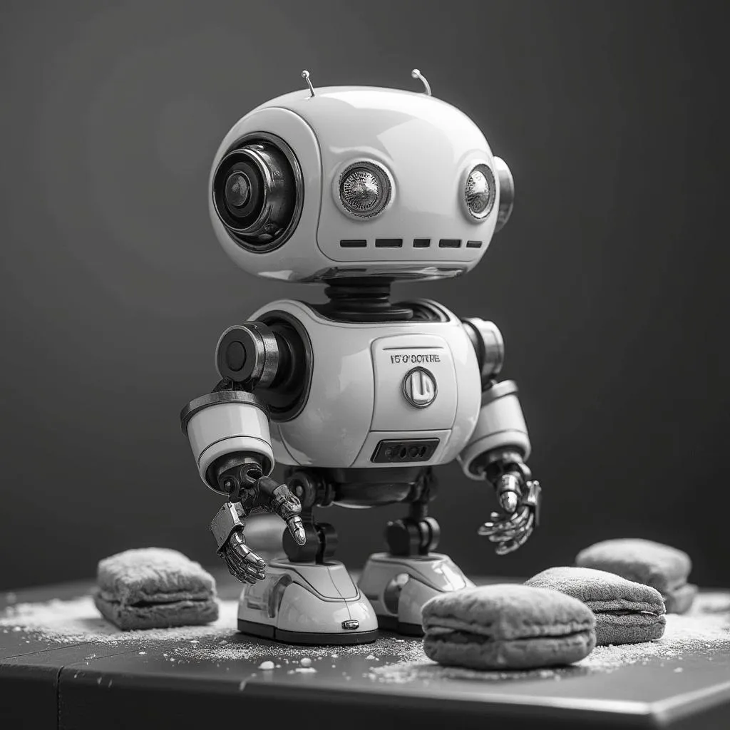 Robot preparando alfajores